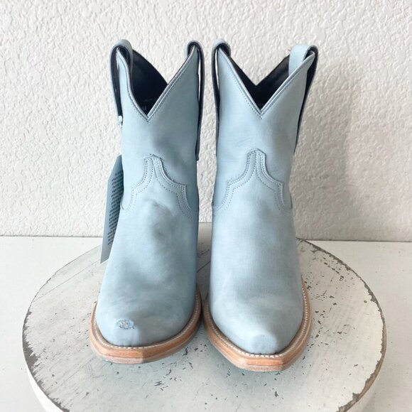 Lane EMMA JANE Womens Cowboy Bootie 6.5 Western Blue Cowgirl Short Ankle Boots - Picture 5 of 12